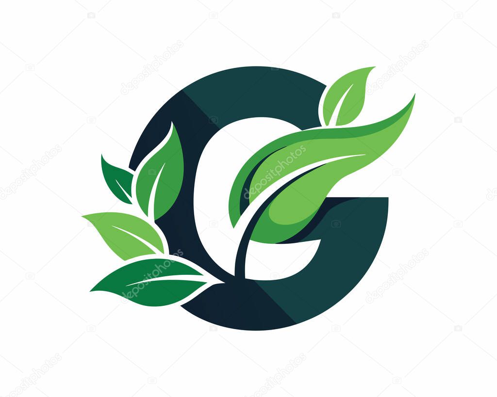 Leaf World Letter G Logo vector illustration