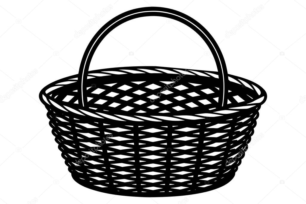 Basket illustration drawing vector design