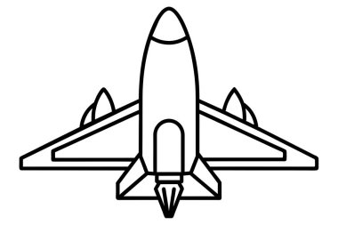 uçak vektörü lorem ipsum Düz Tasarım