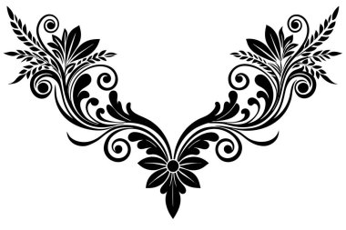 A morden vector victorian baroque dividers clipart