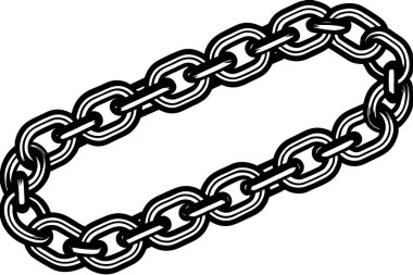 Doodle zincir simgesi, vektör