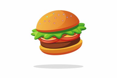 İzole edilmiş Hamburger Gıdası