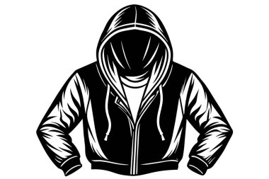 Jacket Silhouette - Fashionable Outerwear clipart