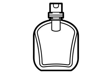 Elegant luxury perfume bottle vector artwork illustration clipart