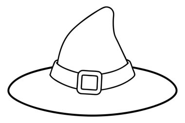 Witch hat outline icon clipart