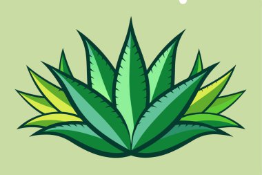 Aloe Vera simge tasarımı güzellik sembolü cilt bakımı