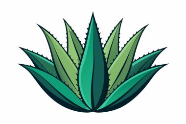 Aloe Vera simge tasarımı güzellik sembolü cilt bakımı