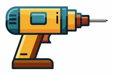 Glue Gun Filled Icon, Vector, Illustration clipart