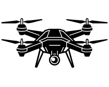 Surveillance Drone Vector Illustration clipart