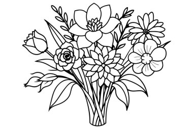 Vector wildflowers flowers icon clipart