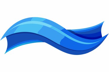 Water Wave Icon. Surf Logo. Vector Isolated On White Background clipart