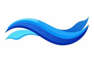 Water Wave Icon. Surf Logo. Vector Isolated On White Background clipart