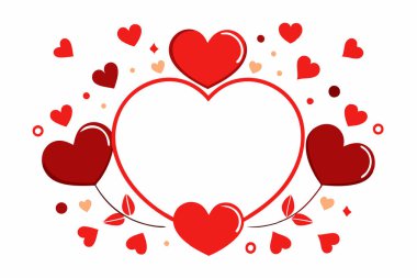 karalanmış kalp amour illüstrasyon tasarımı