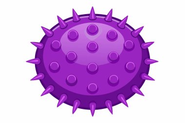 Coronavirus Bakteri Hücre Simgesi, 2019-nCoV Roman Coronavirus Bakteri Simgesi