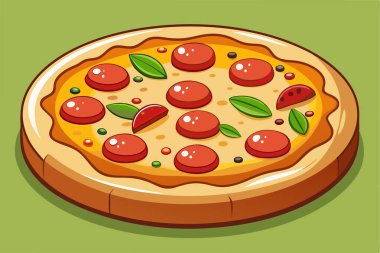 Domates ve Mozzarella 'lı Lezzetli Pizza