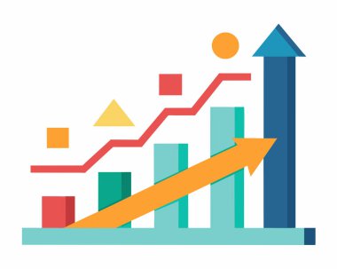 Çubuk grafikleri grafik illüstrasyonu