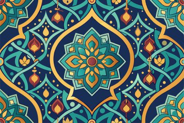 Canlı, Dekoratif Mandala Deseni Arkaplan Tasarımı