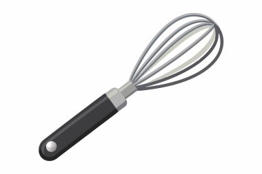 A simple illustration of a whisk. clipart