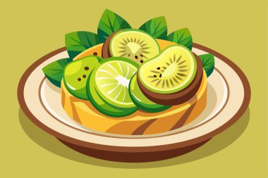 Colorful fruit platter, a healthy and vibrant mix. clipart