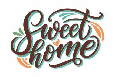 Sweet Home Typography Ev Dekorasyonu Tasarımı