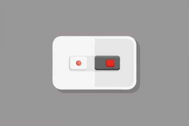 Modern Akıllı Ev Kontrol Panelinin Düz Simgesi