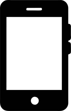 Smartphone with loading or syncing animation clipart