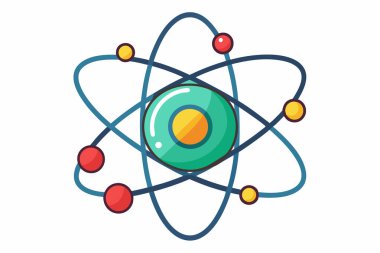 Bir Atom Modelinin Renkli Resimleri