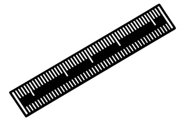 Vector Illustration of a Ruler clipart