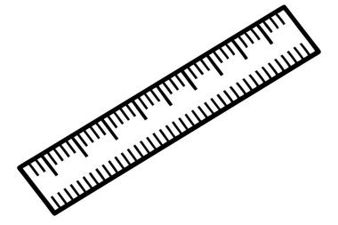 Vector Illustration of a Ruler clipart