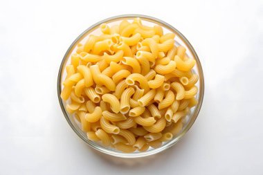 Cam kasede pişmemiş Rotini Makarnası