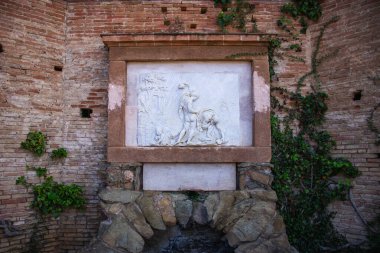 Neoklasik tarihi bahçe Parc del Laberint d 'Horta, Barselona, İspanya, Sürdürülebilirlik, çevreyi koruma, biyolojik çeşitliliği koruma