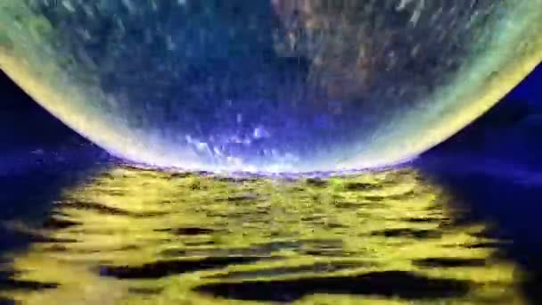 Wasserfallkugel Abstrakter Hintergrund — Stockvideo