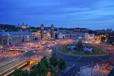 Barselona şehrinin manzarası