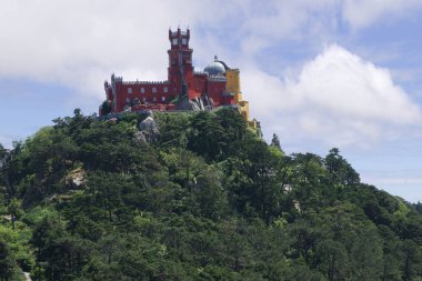 Ünlü sintra kalesi, Portekiz, sintra, sintra, sintra
