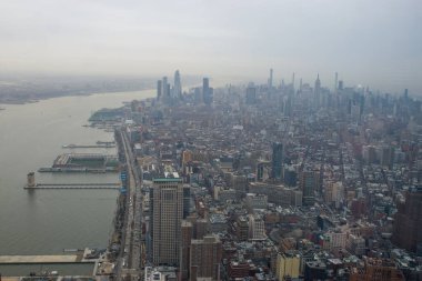 Manhattan, New York, Skyline, hava manzaralı.