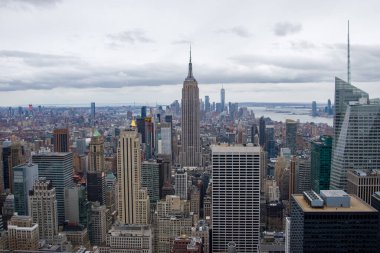 New York - 16 Aralık, 27 Aralık Empire State Binası manzaralı