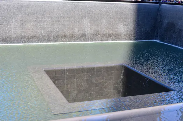 the water of the world trade center of the world memorial in new york, ny, usa
