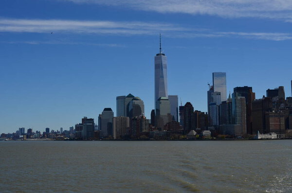 Manhattan skyline, new york city, usa