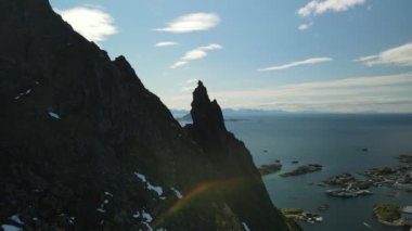 Kuzey Norveç 'teki Lofoten Adası' nın güzel manzarası