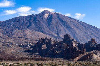 El volvolis volkanı ve tenerlife volkanı