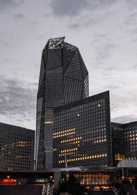 modern building in the city, architecture concept, Paris, La Defense