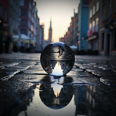 Şehirde su birikintisi