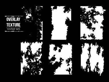 Grunge Şehir Arkaplanı seti. Vektör dokusu. Tasarımınız için soyut, dağınık, kirli, dokulu.