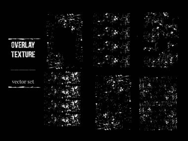 Grunge Şehir Arkaplanı seti. Vektör dokusu. Tehlike Taneleri Kaplama Tozu, Soyut, sıçramış, kirli, tasarım için doku.