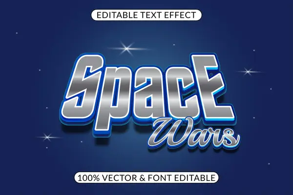Efecto Texto Espacio Fácilmente Editable — Vector de stock