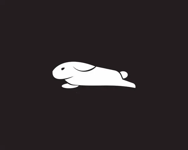 Projeto Logotipo Sono Coelho Ilustração Vetor Animal — Vetor de Stock