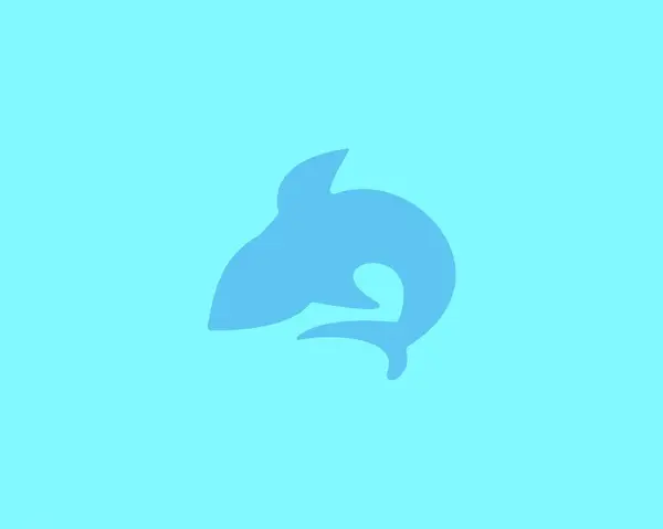 Logotipo Vetor Tubarão Design Animais Marinhos Para Mundo Marítimo — Vetor de Stock
