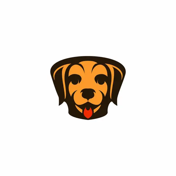 Dog Head Logo Icon Vector Illustration — Stock Vector