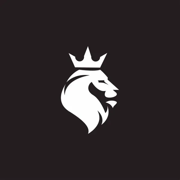 Символы Королевской Короны Элегантные Золотые Символы Короля Леорояля Логотип Животного — стоковый вектор