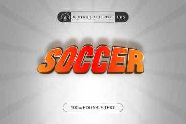 Düzenlenebilir futbol metin efekti yazı tipi biçimi